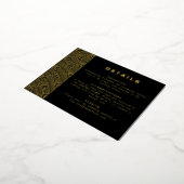 Zwart Modern Folie Detail Kaart (Gedraaid)