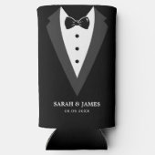 Zwart modern script - Aangepaste Groomsmen (Achterkant)