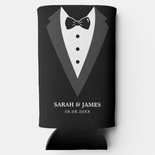 Zwart modern script - Aangepaste Groomsmen (Achterkant)