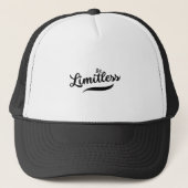 Zwart Modern Script Be Limitless Trucker Hoed Trucker Pet (Voorkant)