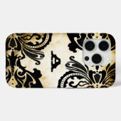 Zwart monogram  katoenkern esthetisch Case-Mate iPhone case (Achterkant (horizontaal))