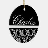 Zwart monogram Ornament (Rechts)
