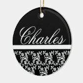 Zwart monogram Ornament (Links)