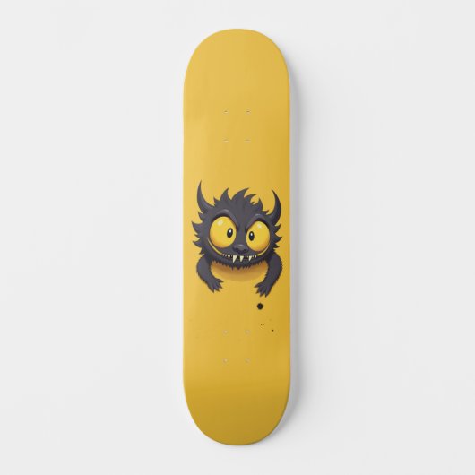 zwart monster skateboard (Voorkant)