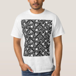 Zwart mooi patroon t-shirt