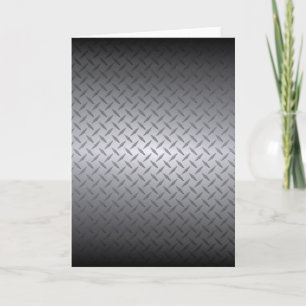 Zwart naar Steel Diamondplate Blank Inside Kaart