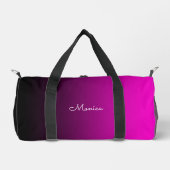 Zwart naar warm roze verloop plunjezak (Voorkant)