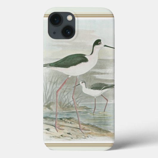 Zwart-Necked Stilts door het water Case-Mate iPhone Case (Achterkant)