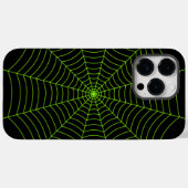 Zwart neongroen spinweb Halloween patroon Case-Mate iPhone Case (Achterkant (horizontaal))