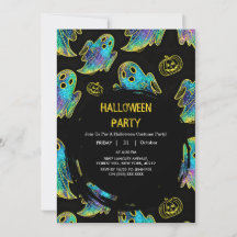 Zwart | Nep Glitter Pompoen Spook Halloween