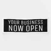 Zwart, nu open banner (Horizontaal)