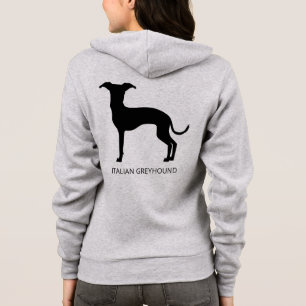 Zwart (of een andere kleur) Iggy Silhouette & Text Hoodie