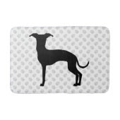 Zwart (of een andere kleur) ijzige Silhouette en p Badmat (Voorkant)