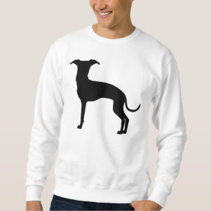 Zwart (Of jouw kleur) Italiaans Greyhound Silhouet Trui