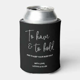 Zwart om een biertje te hebben en te houden... blikjeskoeler
