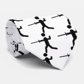 zwart omheiningssymbool logo stropdas (Opgerold)