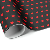 Zwart omlooppapier met weinig rood hart