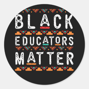 Zwart onderwijs maakt deel uit van zwarte geschied ronde sticker