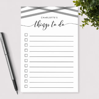 Zwart Ontspan manuscriptdingen om Lijst te doen Post-it® Notes
