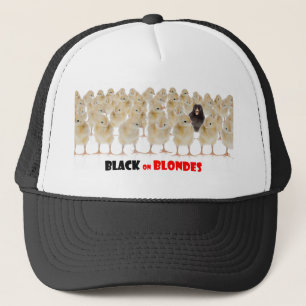 Zwart op Blondes Trucker Pet