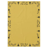 Zwart op Goud Vrolijk Kerstfeest | Middelgroot Tafelkleed (Voorkant)