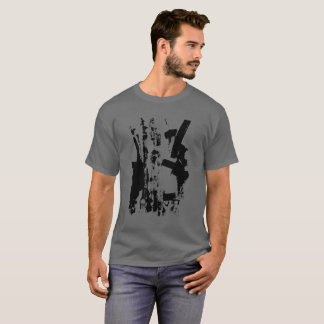 Zwart op grijs - Kunstserie T-shirt