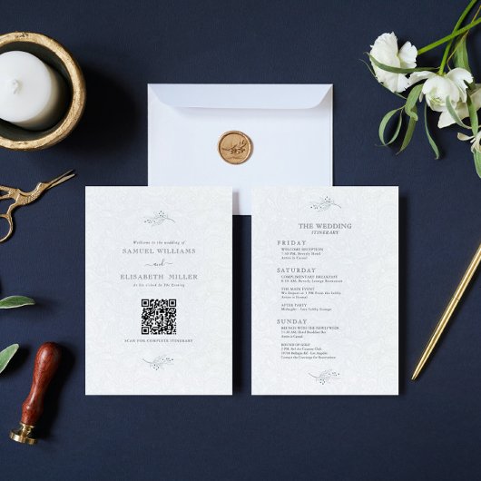 Zwart op pluche wit paisley minimale programma