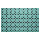 Zwart op turquoise A-10 Warthog Attack Jet Pattern Stof (Fat Quarter)