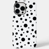 Zwart op White Polka Dot Pattern Case-Mate iPhone Case (Achterkant)