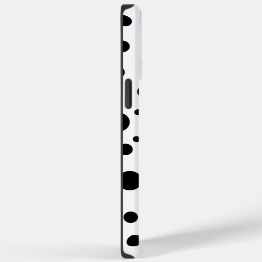 Zwart op White Polka Dot Pattern Case-Mate iPhone Case (Achterkant / Rechts)