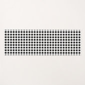 Zwart op Wit Groot Grootte Horizontale Polka Dots Yogamat (Voorkant (horizontaal))