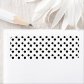 Zwart op wit puntontwerp etiket (Insitu)