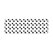 Zwart op wit puntontwerp etiket (Voorkant)