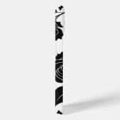 Zwart op Wit Rose Bloem Patroon Case-Mate iPhone Case (Achterkant / Rechts)