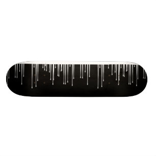 Zwart op witte verfschijven skateboard