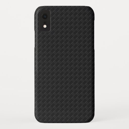 Zwart op zwart gecontroleerd automobielpatroon Case-Mate iPhone case (Achterkant)