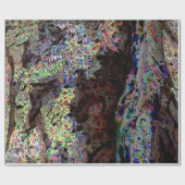 Zwart Opalised Rock Cadeaupapier (Vlak)