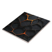 Zwart Oranje Tegeltje (Zijkant)