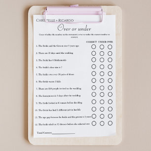 Zwart Over of onder vrijgezellenfeest spel Aankondiging