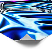 Zwart Paar Kussen in Liefde Poster (Hoek)