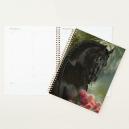 Zwart Paard Friese Paard - Kalender, Planner