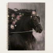 Zwart Paard Friese Paard - Kalender, Planner (Voorkant)