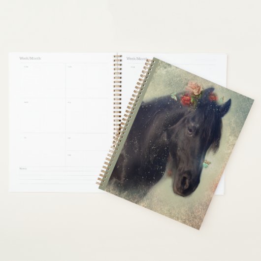 Zwart Paard Friese Paard - Kalender, Planner (Display)