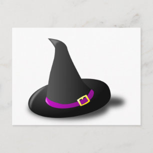 Zwart, Paars en Geel Witch Pet met Bent Tip Briefkaart