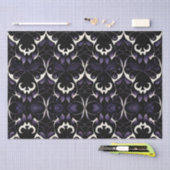 Zwart-Paars gotisch patroon #2 | Weefselpapier Tissuepapier (Craft)