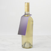 Zwart Paars ombre gradiënt vervagen Abstract desig Flessenhanger (Schuin)