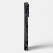 Zwart & Paarse golving Case-Mate iPhone Case (Achterkant / Rechts)