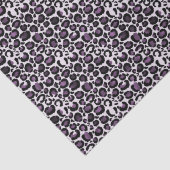 Zwart Paarse luipaard Tissuepapier (Detail)