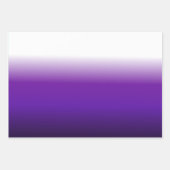 Zwart Paarse Witte Ombre Verpakking Papier Blad Se Inpakpapier Vel (Voorkant 2)