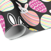 zwart paasgeschenk cadeaupapier (Rol Hoek)